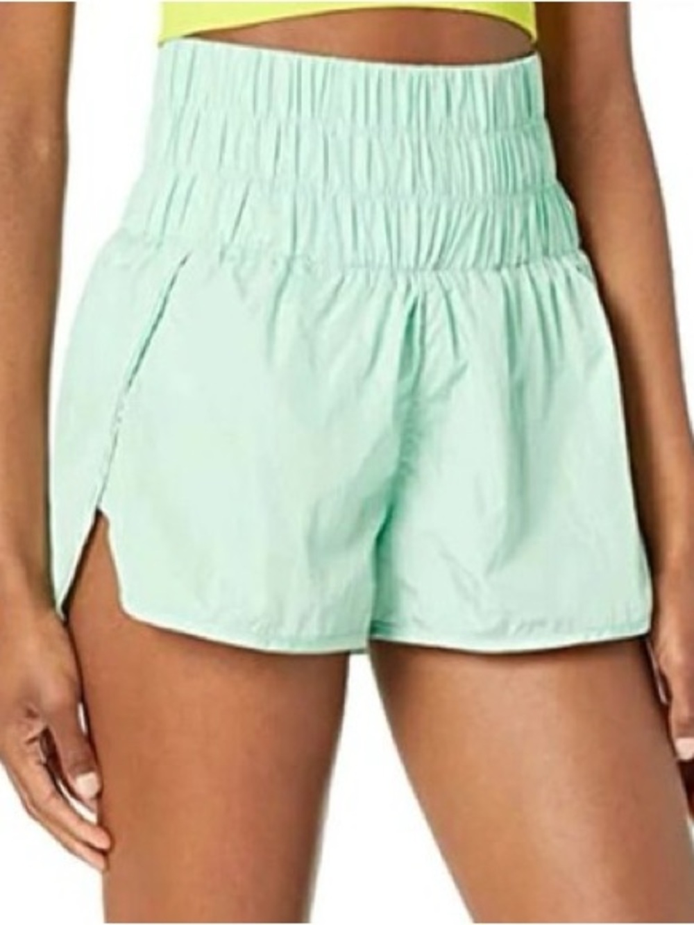 FP Movement by Free People Mint Green High-Waist Athletic Shorts